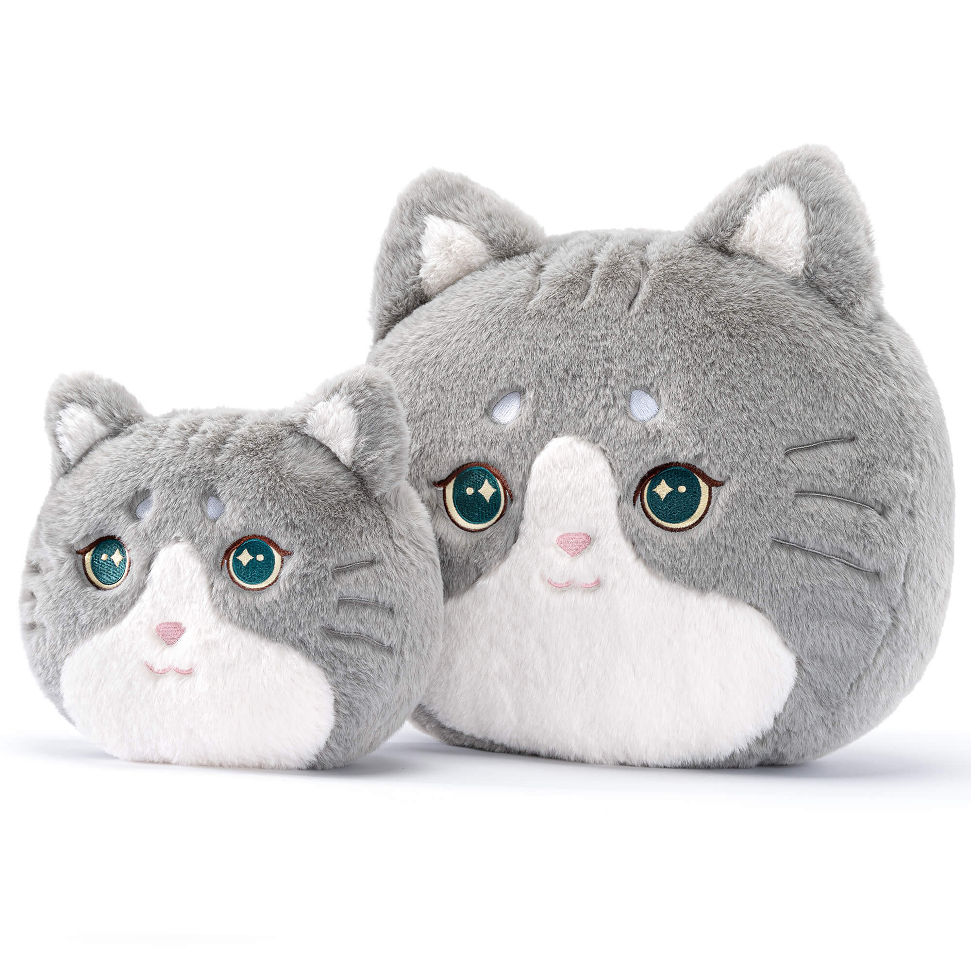 Lazadagifts 15-inch Fashion Mink Velvet Plush Kitty Pillow Toy Cat Gray