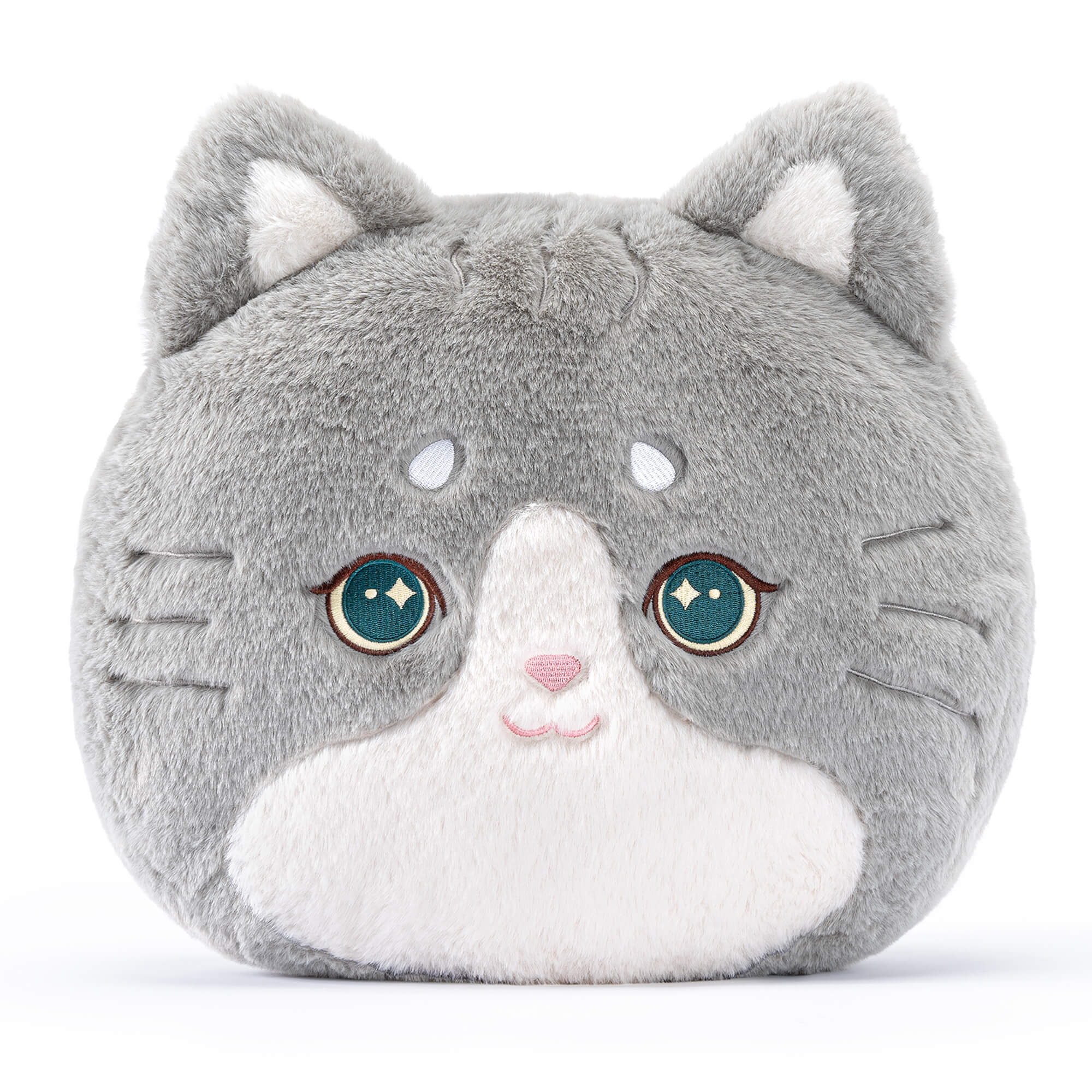 Lazadagifts 15-inch Fashion Mink Velvet Plush Kitty Pillow Toy Cat Gray