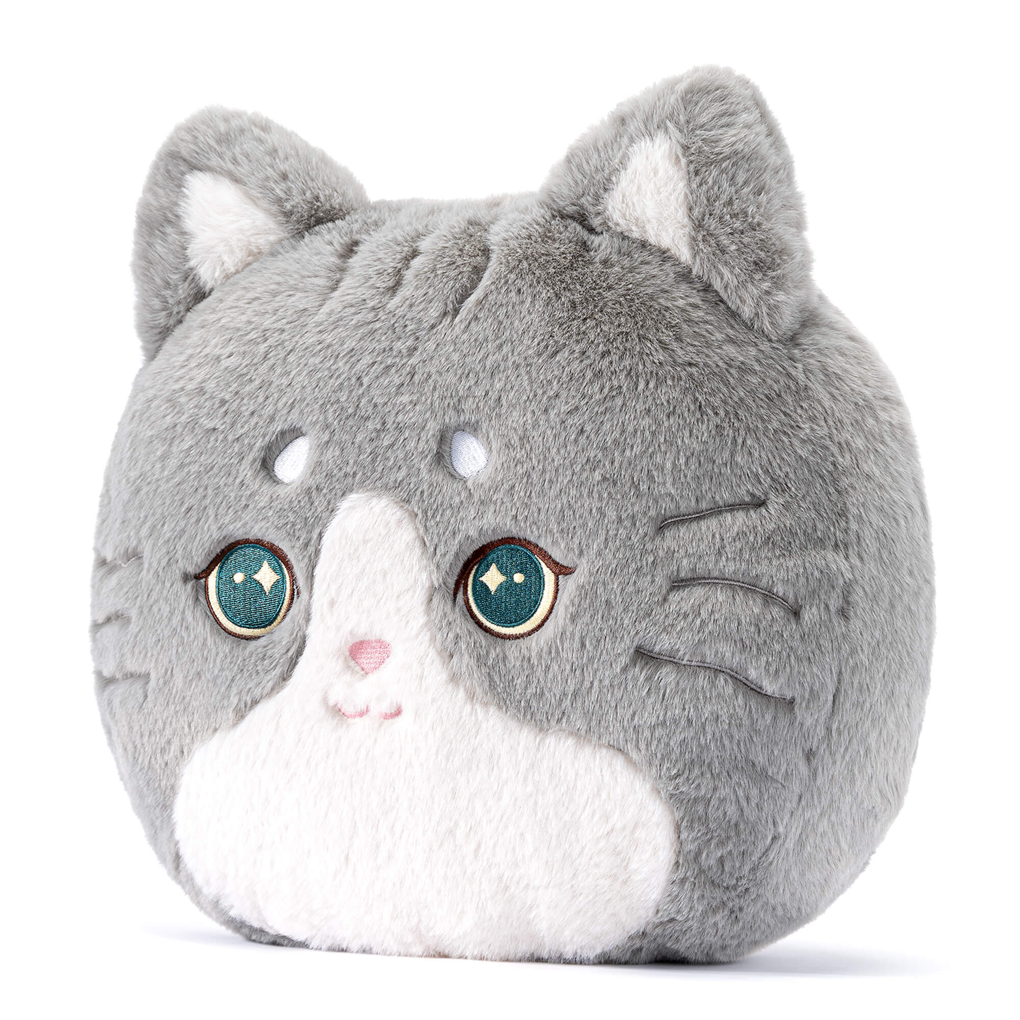 Lazadagifts 15-inch Fashion Mink Velvet Plush Kitty Pillow Toy Cat Gray