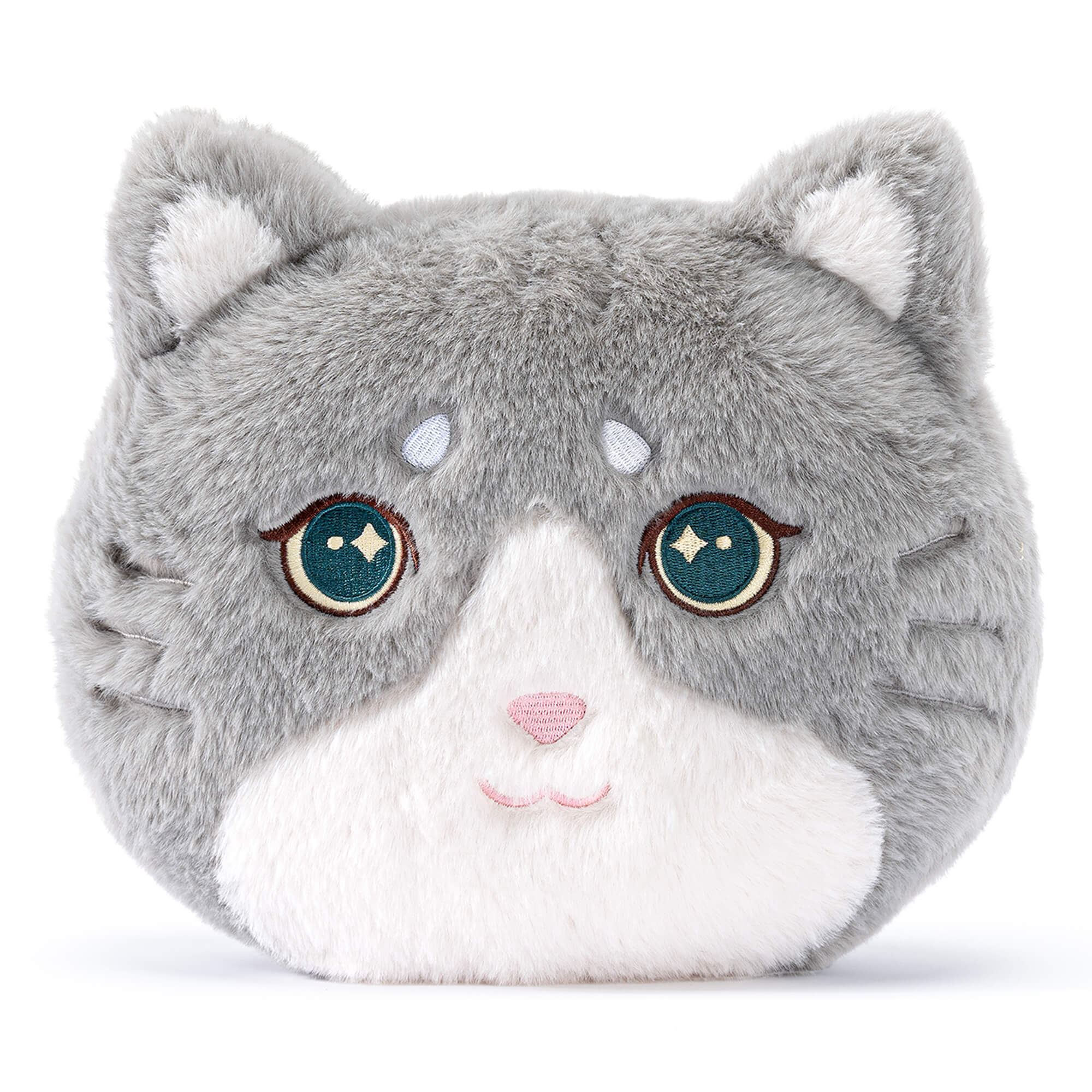 Lazadagifts 15-inch Fashion Mink Velvet Plush Kitty Pillow Toy Cat Gray