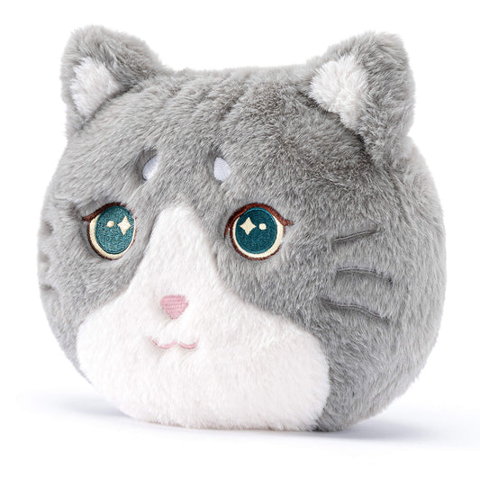 Lazadagifts 15-inch Fashion Mink Velvet Plush Kitty Pillow Toy Cat Gray