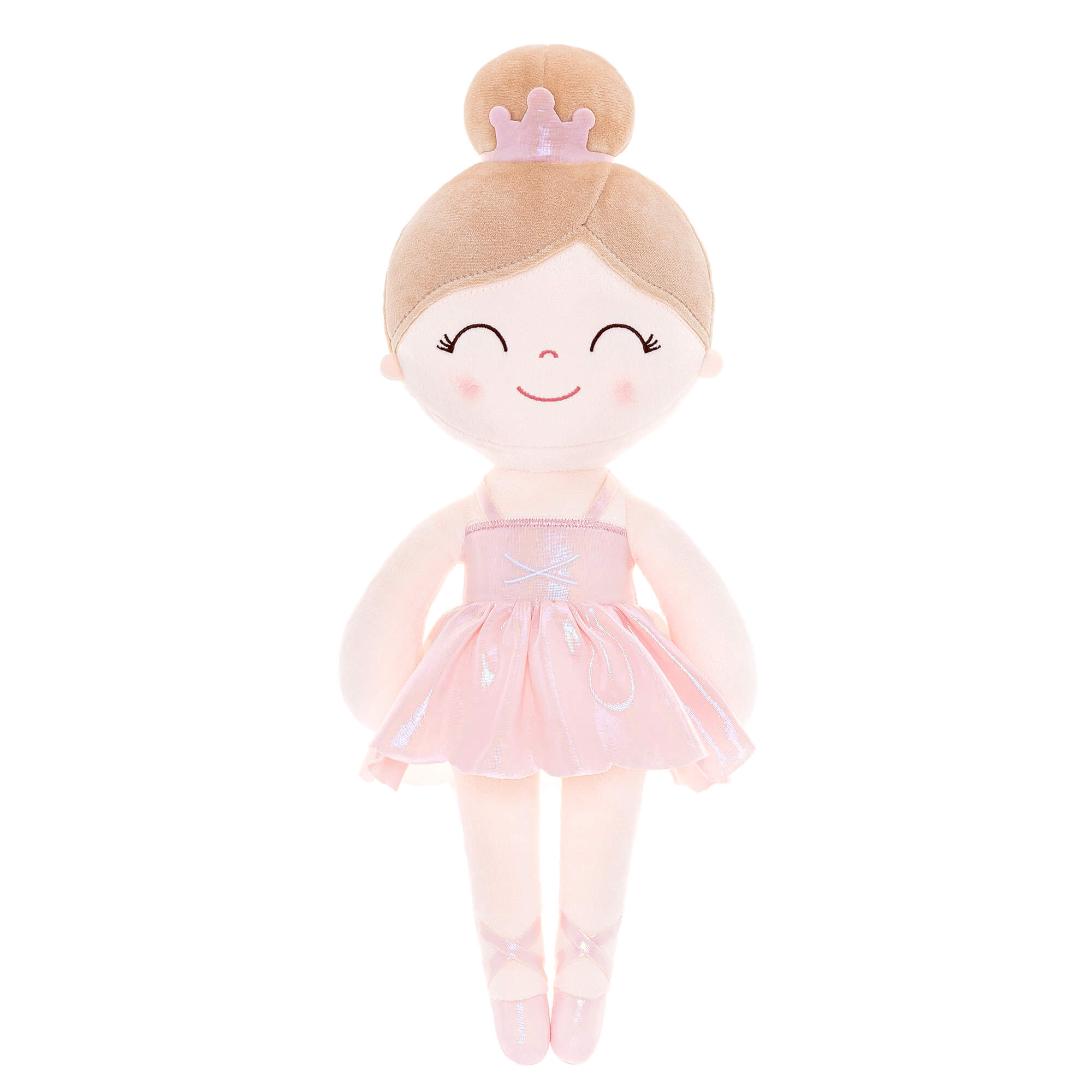 Gloveleya 13-inch Personalized Plush Dolls Iridescent Glitter Ballerina Series Pink - Gloveleya Offical