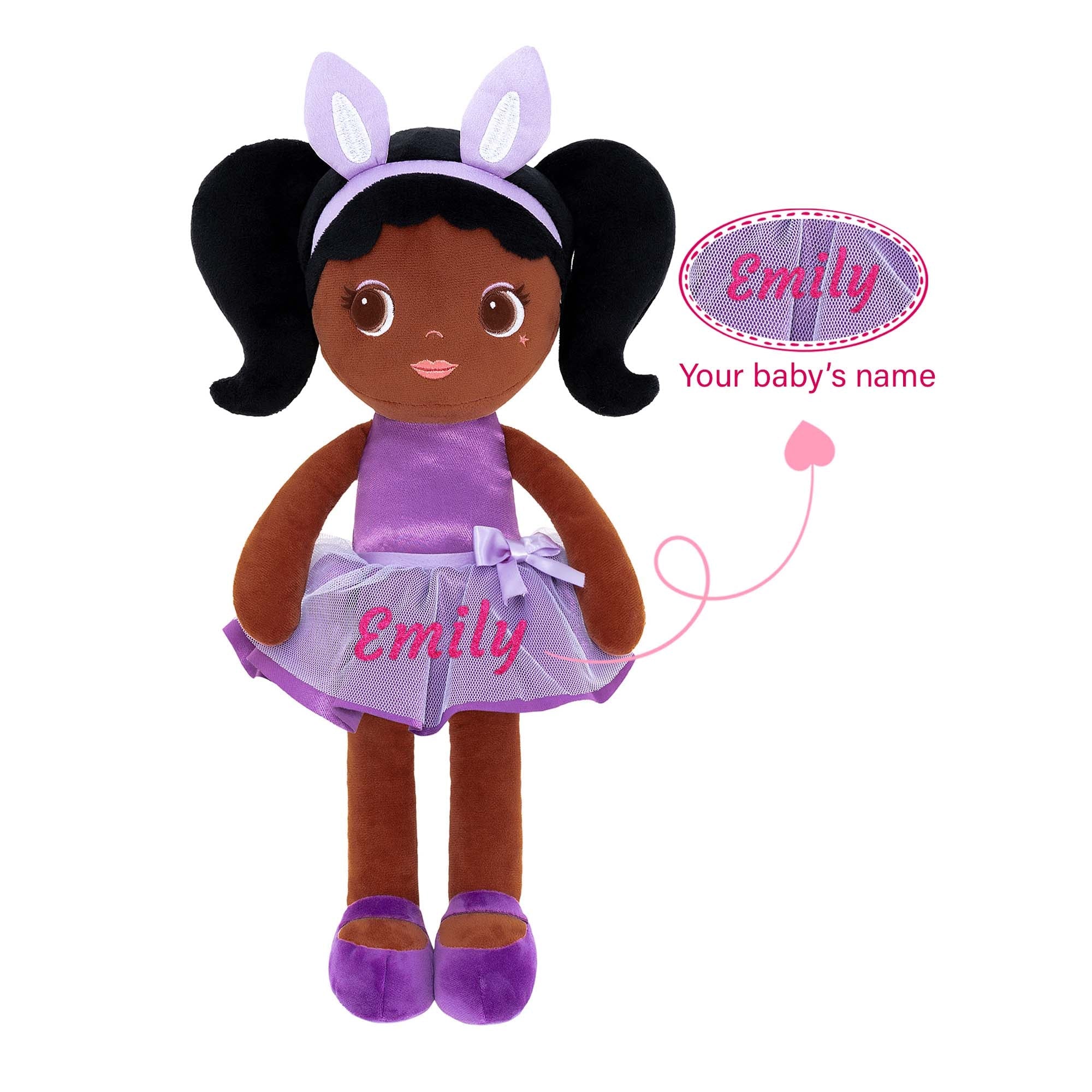 Lazada 17 - inch Personalized Magical Princess Dolls Africa American Girls Gifts Brianna - Gloveleya Official