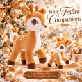 Bild in Galerie-Betrachter laden, Lazada Light Brown deer plush and mini keychain two-piece set — matching pair

