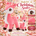 Bild in Galerie-Betrachter laden, Lazada Pink deer plush and mini keychain two-piece set — product details
