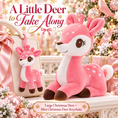 Bild in Galerie-Betrachter laden, Lazada Pink deer plush and mini keychain two-piece set — bag charm styling
