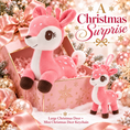 Bild in Galerie-Betrachter laden, Lazada Pink deer plush and mini keychain two-piece set — gift box scene (props not included)
