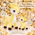 Bild in Galerie-Betrachter laden, Lazada Yellow deer plush and mini keychain two-piece set — size guide
