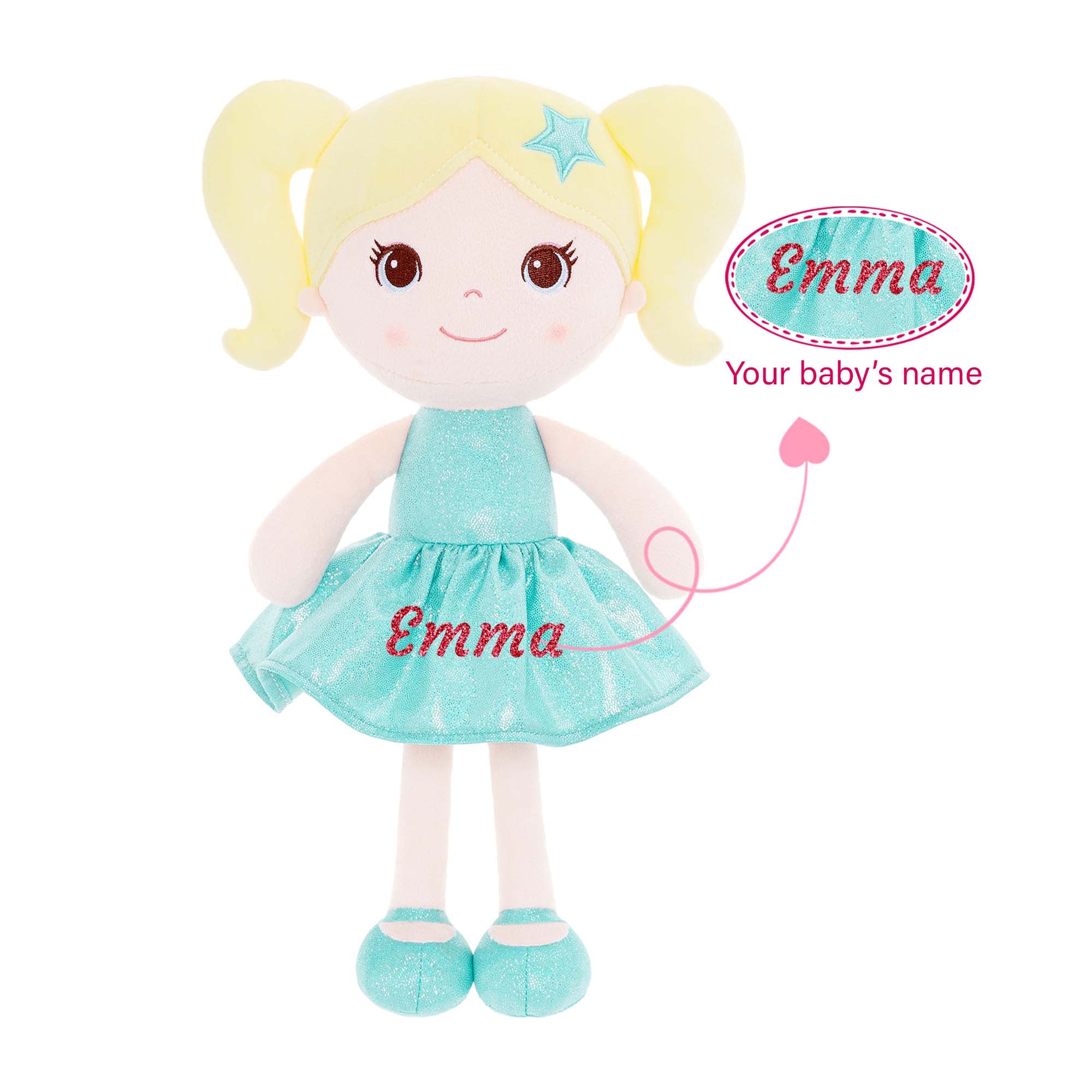 Lazadagifts 12-inch Personalized Fashion Girls Stars Glitter Girls New Gifts