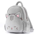 Load image into Gallery viewer, Lazadagifts 11 - inch Toddler Kids Backpack Plush Kitty Cat Pre - School Backpacks with Double Layers Storage Gray - Gloveleya Official
