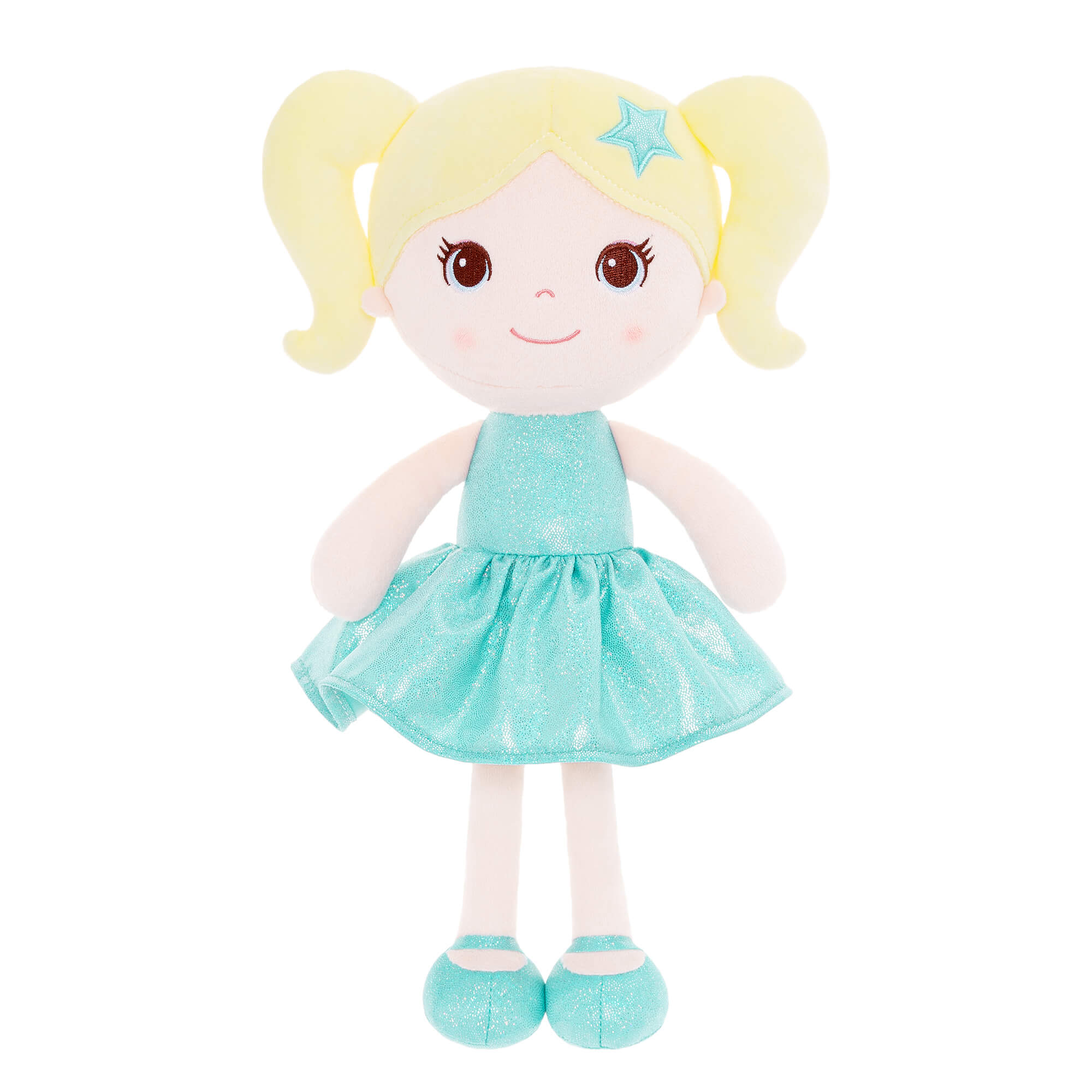 Lazadagifts 12 - inch Personalized Fashion Girls Stars Glitter Girls Aqua - Gloveleya Official