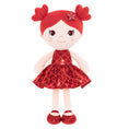 Load image into Gallery viewer, Lazadagifts 12 - inch Personalized Plush Dolls Fashion Girls Mermaid Princess Red - Gloveleya Official
