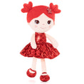 Cargar la imagen en la vista de la galería, Lazadagifts 12 - inch Personalized Plush Dolls Fashion Girls Mermaid Princess Red - Gloveleya Official
