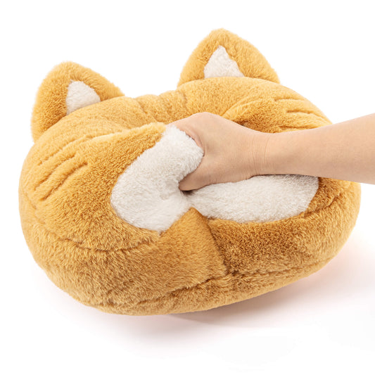 Lazadagifts 15 - inch Fashion Mink Velvet Plush Kitty Pillow Toy Cat Brown - Gloveleya Official