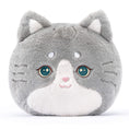 Charger l'image dans la visionneuse de la galerie, Lazadagifts 15 - inch Fashion Mink Velvet Plush Kitty Pillow Toy Cat Gray - Gloveleya Official
