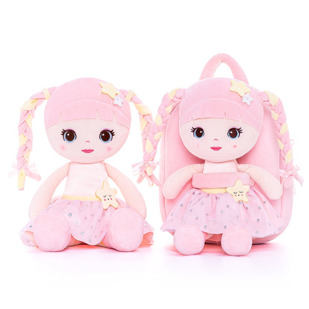 Lazadagifts 9 - inch Personalized Magical Girl Backpacks with Plush Irene Doll - Gloveleya Official