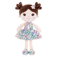 Cargar la imagen en la vista de la galería, Lazadagifts 12-inch Personalized Plush Dolls Fashion Girls Mermaid Princess Purple - Gloveleya Offical
