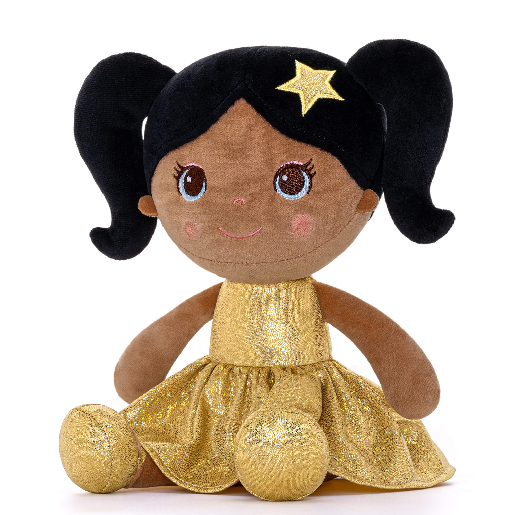 Lazadagifts 12-inch Personalized Fashion Girls Stars Glitter Girls Gold - Gloveleya Offical