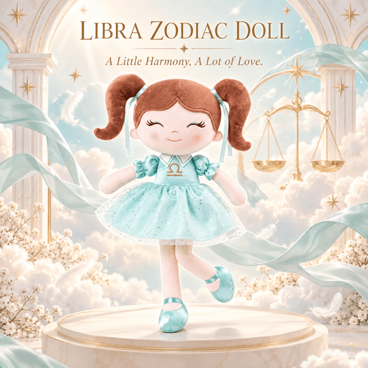 Libra Zodiac Doll Gift Set – 17-Inch Birthday Gift for Girls - Gloveleya Official