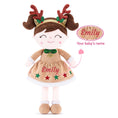 Cargar la imagen en la vista de la galería, (Limited Edition) Gloveleya 16 - inch Personalized Christmas Reindeer Doll Brown - Gloveleya Official
