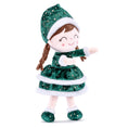 Carica l'immagine nel visualizzatore della galleria, (Limited Edition) Gloveleya 16 - inch Personalized Christmas Santa Girl Doll Green - Gloveleya Official
