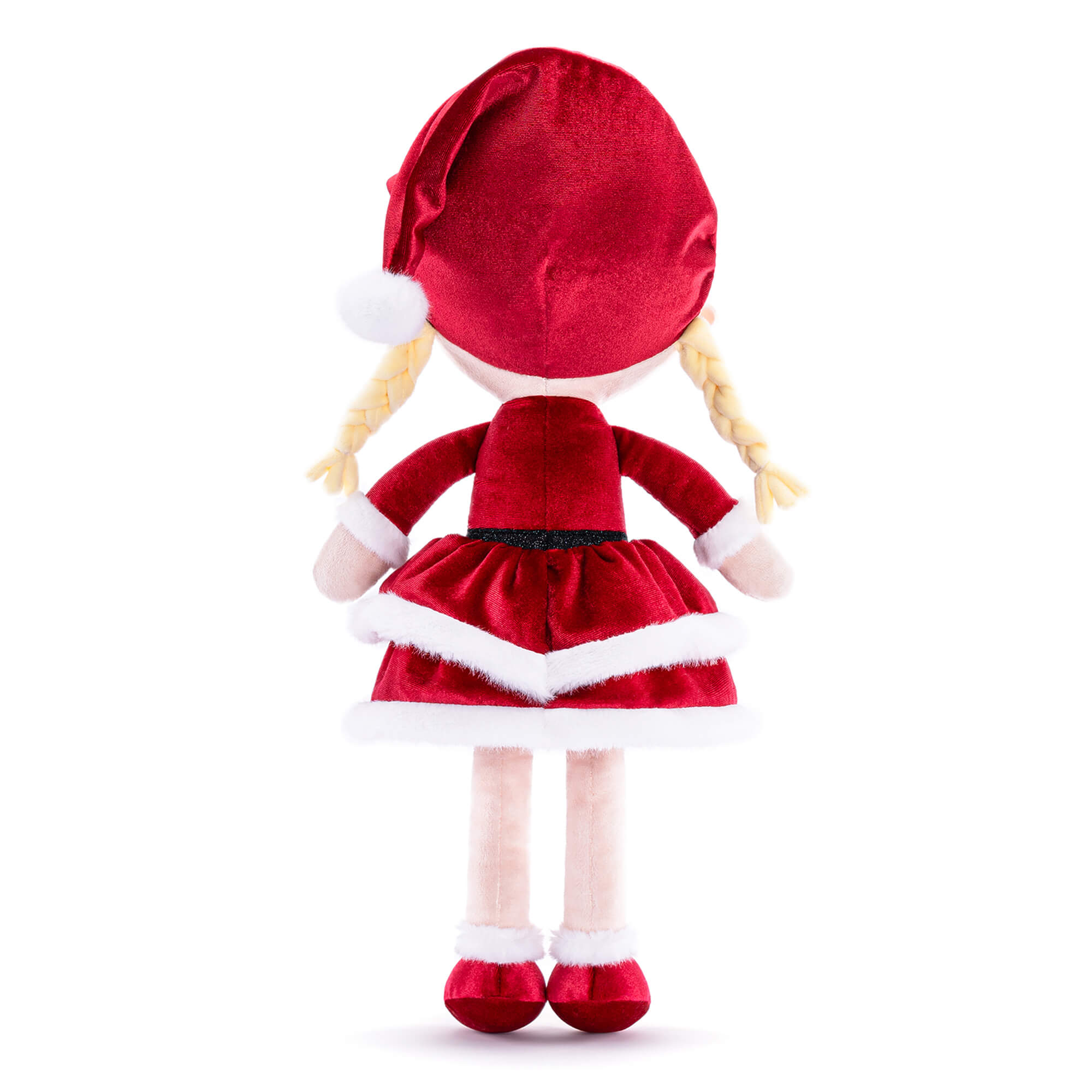 (Limited Edition) Gloveleya 16 - inch Personalized Christmas Santa Girl Doll Red - Gloveleya Official