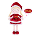 Cargar la imagen en la vista de la galería, (Limited Edition) Gloveleya 16 - inch Personalized Christmas Santa Girl Doll Red - Gloveleya Official
