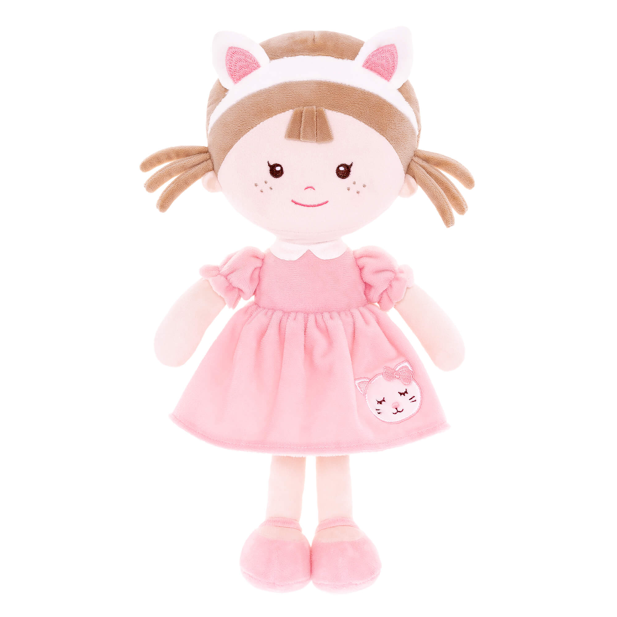 Onetoo 13-inch Personalized Animal Series Milly Dolls Girl Gifts Pink Cat - Gloveleya Offical