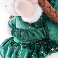 Cargar la imagen en la vista de la galería, (Non - Personalized) Gloveleya 9 - inch Christmas Santa Doll Backpacks Green - Gloveleya Official
