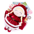 Load image into Gallery viewer, (Non - Personalized) Gloveleya 9 - inch Christmas Santa Doll Backpacks Red - Gloveleya Official
