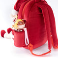 Cargar la imagen en la vista de la galería, (Non - Personalized) Gloveleya 9 - inch Christmas Santa Doll Backpacks Red - Gloveleya Official
