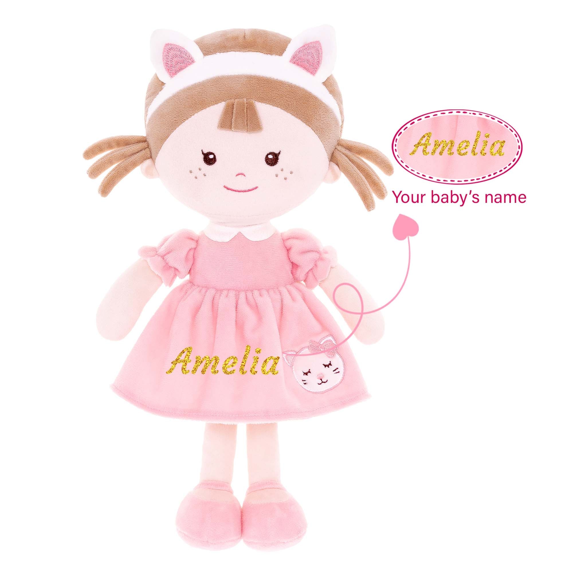 Onetoo 13 - inch Personalized Animal Series Milly Dolls Best Girl Gifts - Gloveleya Official