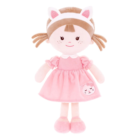 Onetoo 13 - inch Personalized Animal Series Milly Dolls Girl Gifts Pink Cat - Gloveleya Official