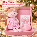 Load image into Gallery viewer, Onetoo 13-Inch Personalized Baby Shower Gift Set – Pink Heart Milly Doll - Gloveleya Official
