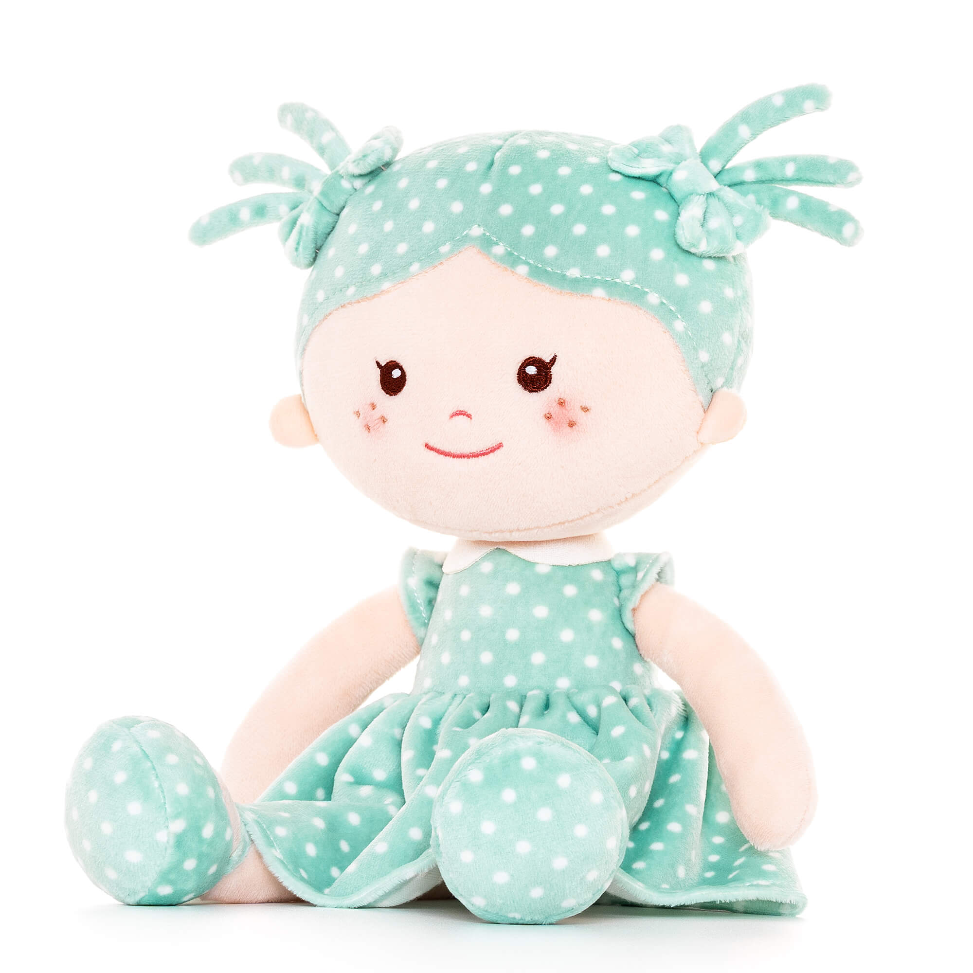 Onetoo 13 - inch Personalized Mini Polka Dot Series Dolls Green Girl Gifts - Gloveleya Official