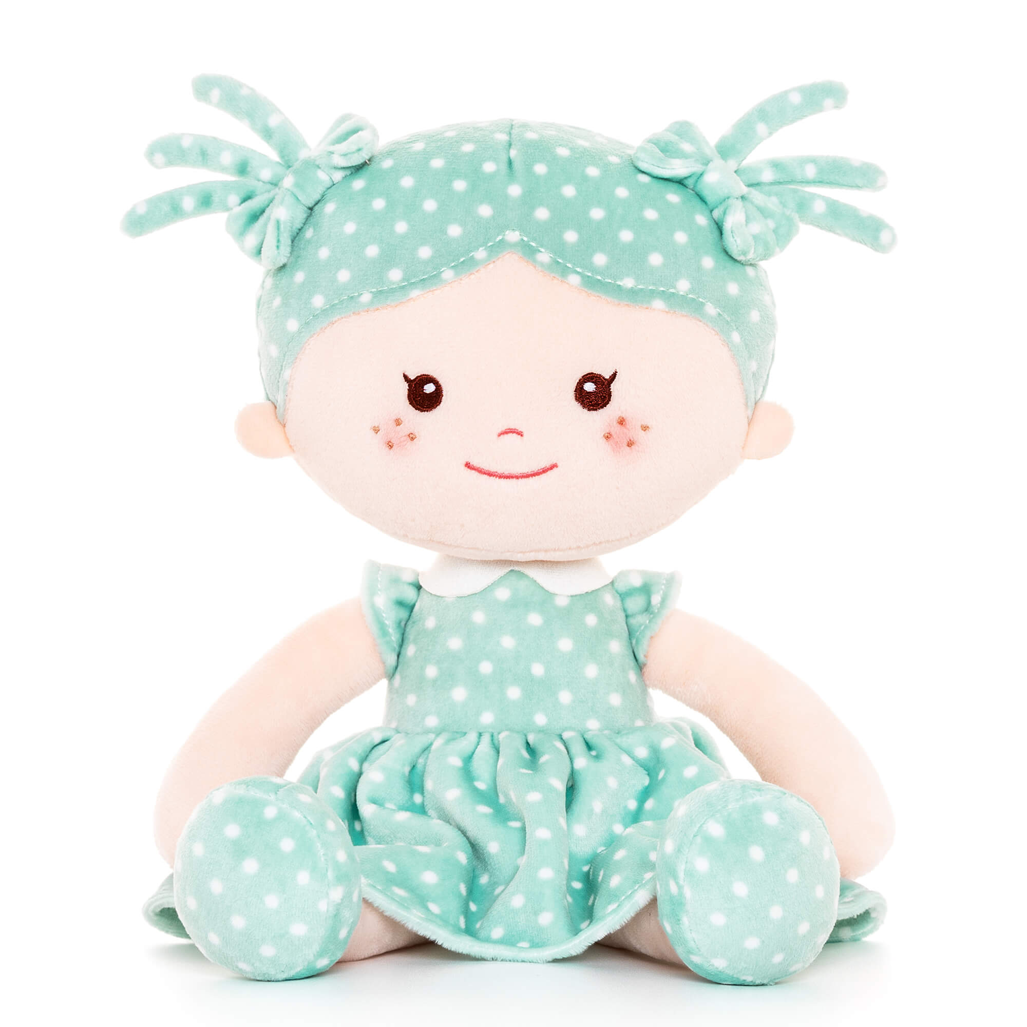 Onetoo 13 - inch Personalized Mini Polka Dot Series Dolls Green Girl Gifts - Gloveleya Official