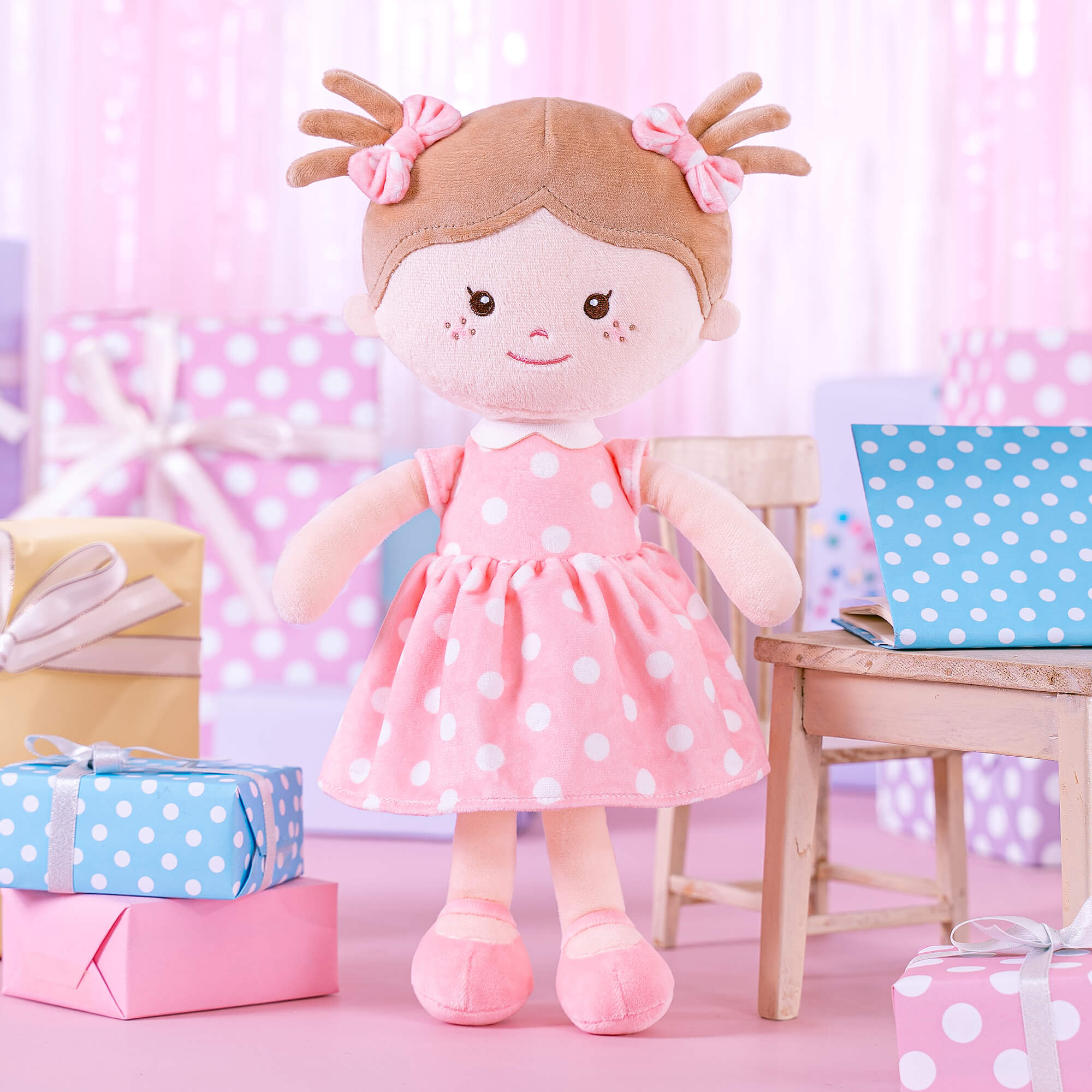 Onetoo 13 - inch Personalized Polka Dot Series Dolls Best Girl Gifts - Gloveleya Official