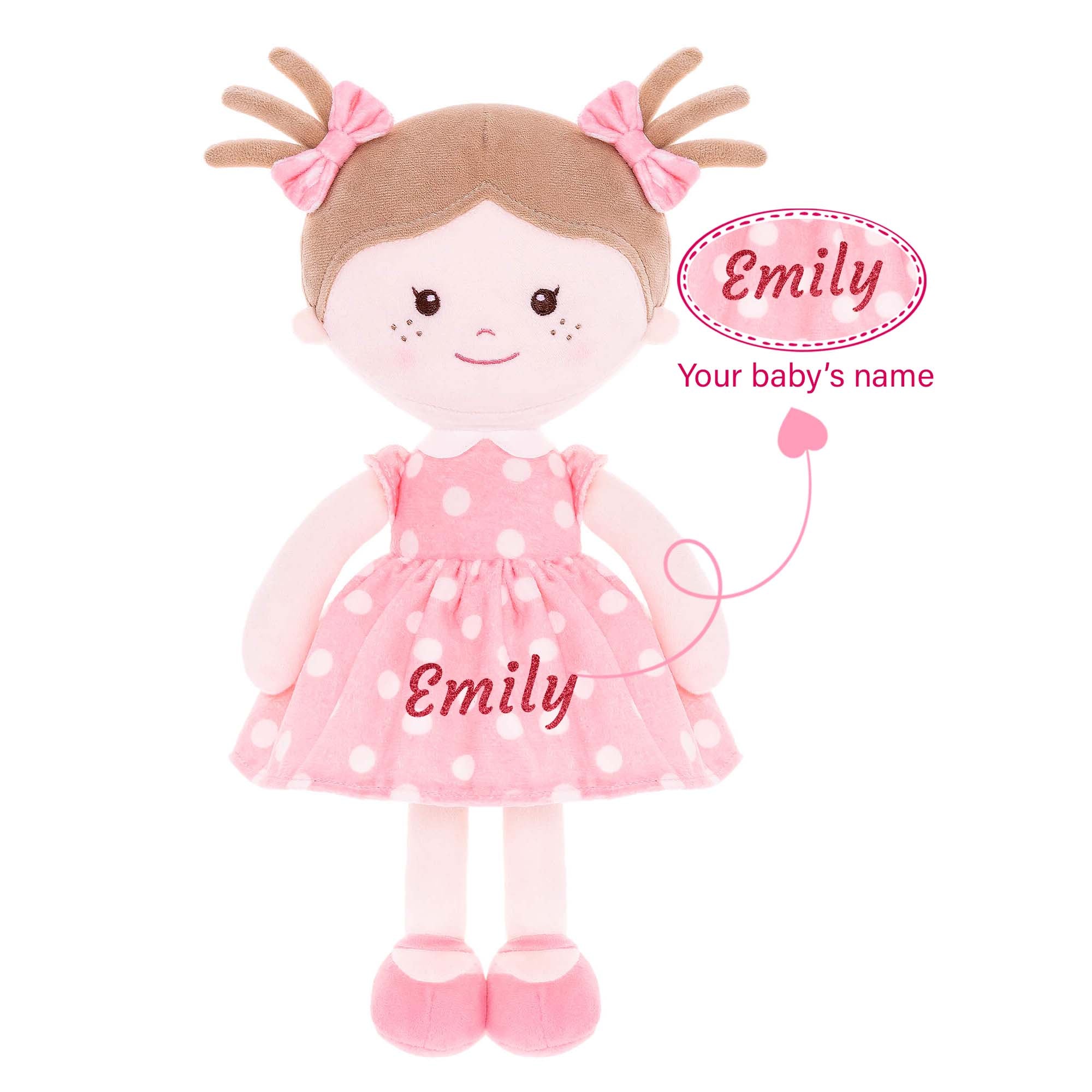 Onetoo 13 - inch Personalized Polka Dot Series Dolls Girl Gifts - Gloveleya Official