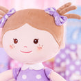 Cargar la imagen en la vista de la galería, Onetoo 13 - inch Personalized Polka Dot Series Dolls Purple Girl Gifts - Gloveleya Official
