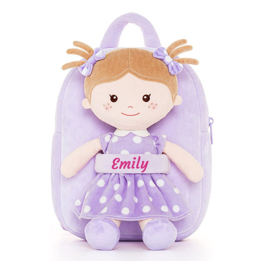 Onetoo 9 - inch Personalized Girl Backpacks Girls Gift Dolls New Backpack Gifts - Gloveleya Official