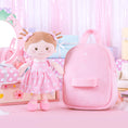 Cargar la imagen en la vista de la galería, Onetoo 9 - inch Personalized Girl Backpacks Girls Gift Polka Dot Series Dolls Backpack Pink - Gloveleya Official
