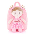 Cargar la imagen en la vista de la galería, Onetoo 9 - inch Personalized Girl Backpacks Girls Gift Polka Dot Series Dolls Backpack Pink - Gloveleya Official
