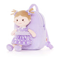 Cargar la imagen en la vista de la galería, Onetoo 9 - inch Personalized Girl Backpacks Girls Gift Polka Dot Series Dolls Backpack Purple - Gloveleya Official
