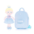 Carica l'immagine nel visualizzatore della galleria, Onetoo 9-inch Personalized Girl Backpacks Girls Gift Dolls Backpack Blue Heart Skirt - Gloveleya Offical
