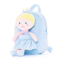 Carica l'immagine nel visualizzatore della galleria, Onetoo 9-inch Personalized Girl Backpacks Girls Gift Dolls Backpack Blue Heart Skirt - Gloveleya Offical
