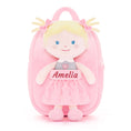 Carica l'immagine nel visualizzatore della galleria, Onetoo 9-inch Personalized Girl Backpacks Girls Gift Polka Dot Series Dolls Backpack Pink Bubble
