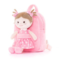 Load image into Gallery viewer, Onetoo 9-inch Personalized Girl Backpacks Girls Gift Polka Dot Series Dolls Backpack Pink - Gloveleya Offical
