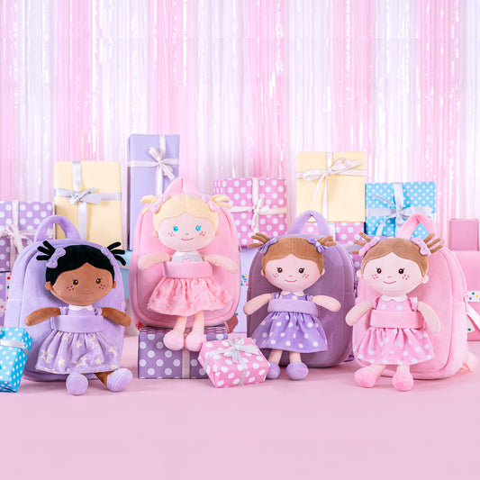 Onetoo 9-inch Personalized Girl Backpacks Girls Gift Dolls Best Backpack Gifts - Gloveleya Offical