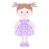 Onetoo 13-inch Personalized Polka Dot Series Dolls Purple Girl Gifts - Gloveleya Offical