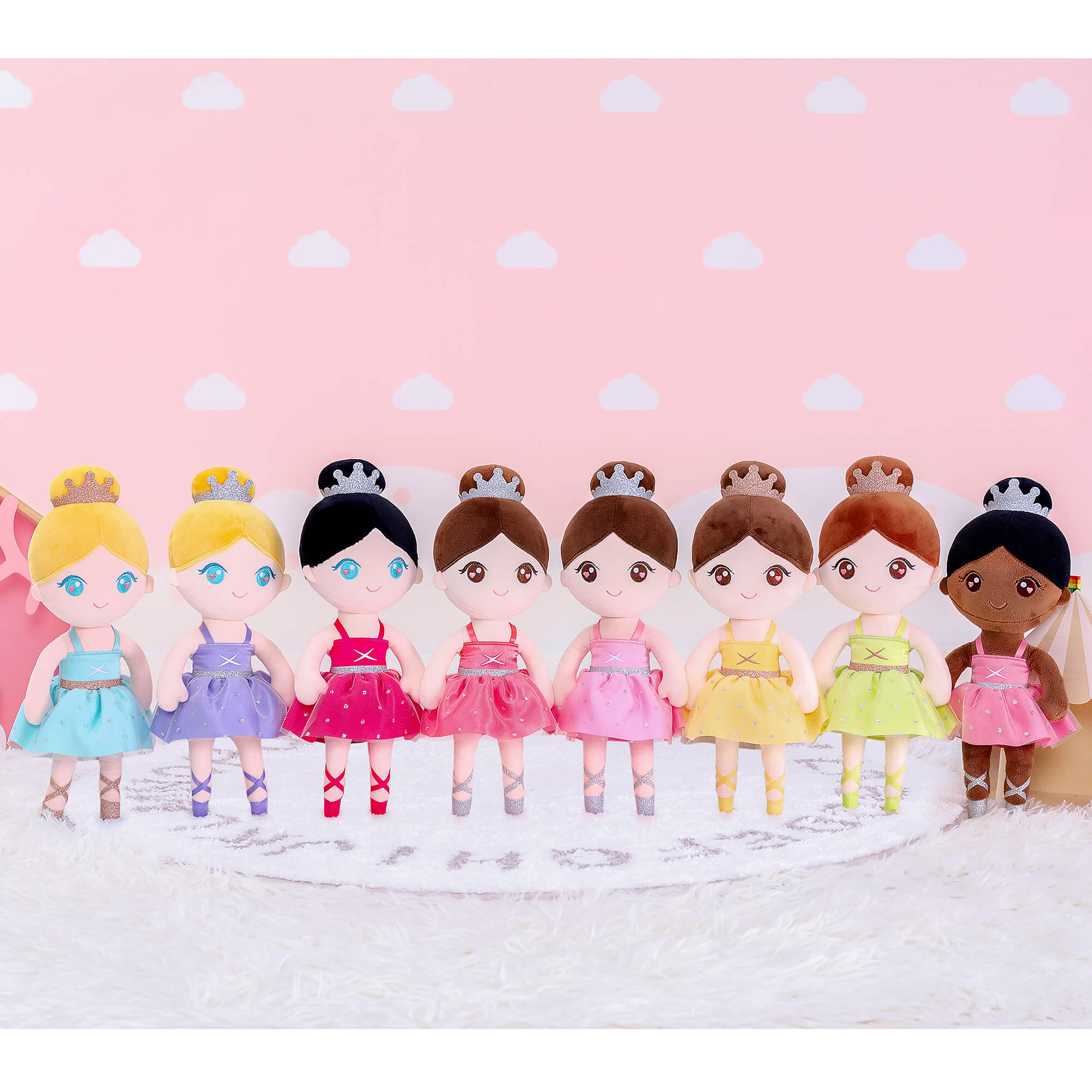 Personalized 13 - inch Gloveleya Plush Dolls Ballerina Girl Toys - Gloveleya Official